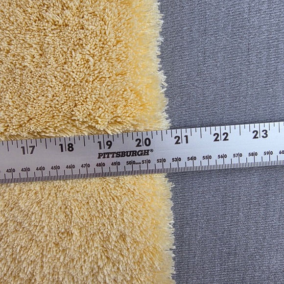 Kate Spade Bath Rug Unisex 20x32 Yellow New Shaggy Plush Anti-Skid Mat - Picture 10 of 10
